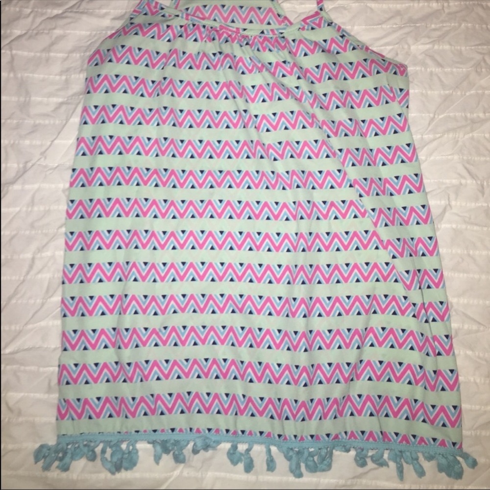 Super cute XL fringe bottom tank